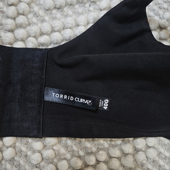 Torrid Curve 360 Back Smoothing Lightly Lined T-Shirt Bra Black 40G - Picture 9 of 9